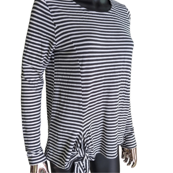 ⭐ Anthropologie London T.LA Stripes LONG SLEEVE WOMEN'S TOP BLOUSE - Picture 4 of 11